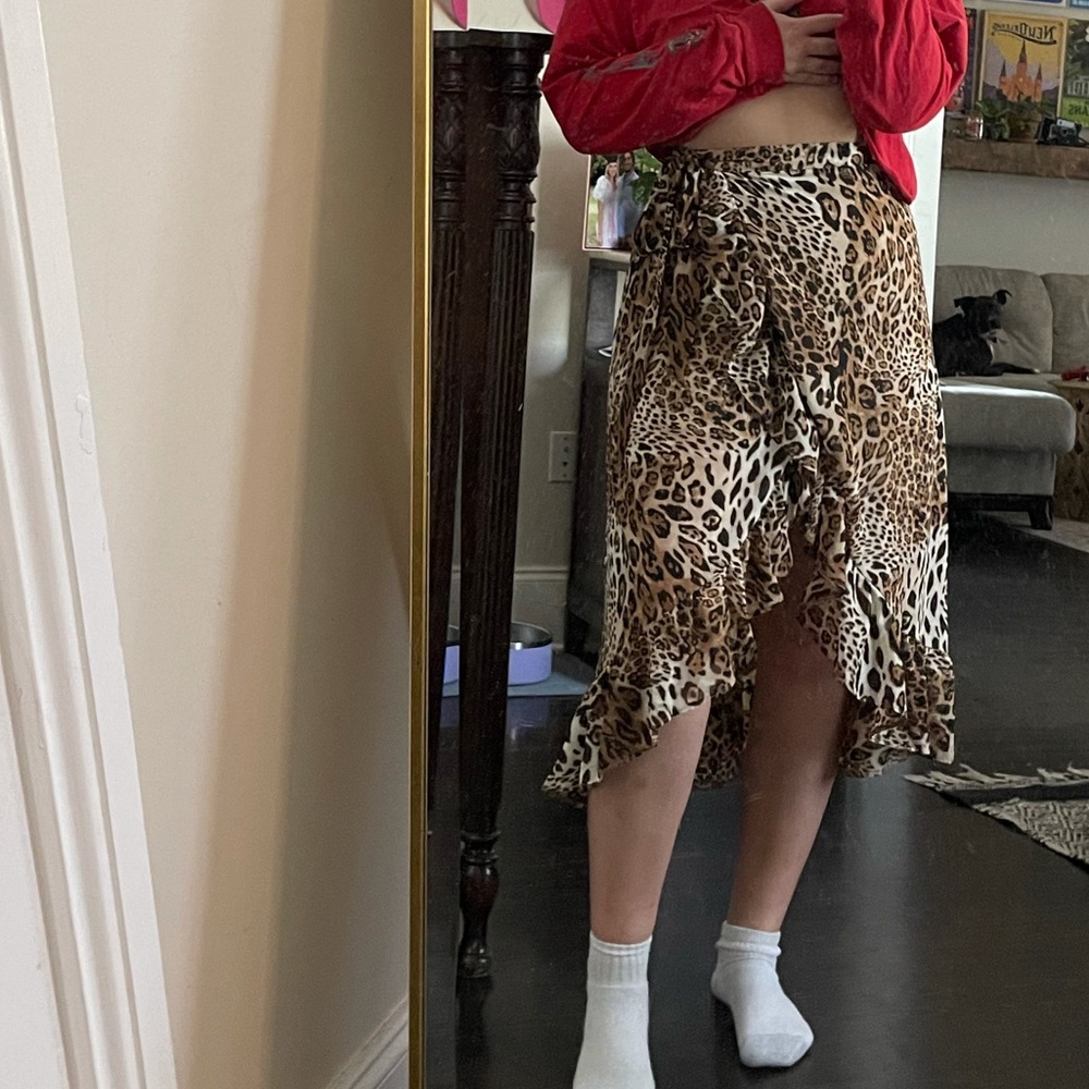 princess polly midi wrap skirt